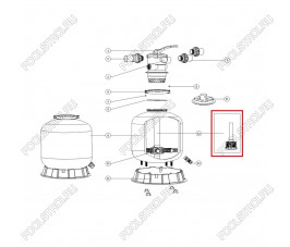 Дюзовая коробка 89011606 в комплекте с трубой для Aquaviva P650