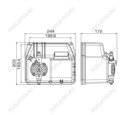 Насос дозир. мембранный BT-MA/M 50-3 230V