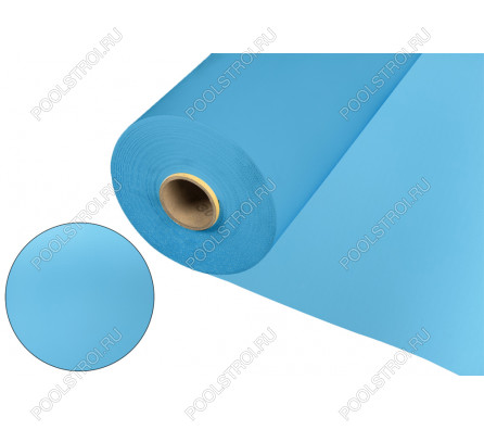 Пленка ПВХ для отделки бассейнов голубая FTX Light Blue ш.1.65 м