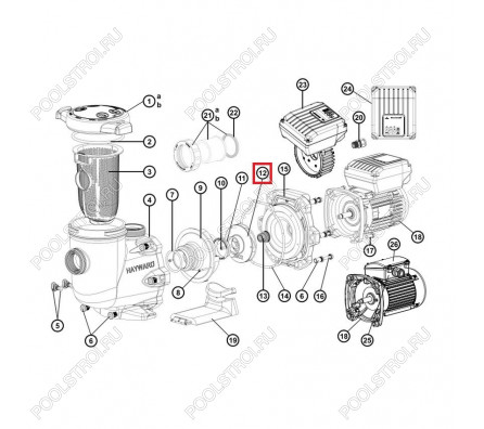 Крыльчатка Hayward TriStar SP32161 (SPX3215C)